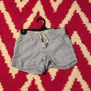 blue and white, old navy shorts